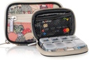 Made Easy Kit Pill Case - Weekly Medicine Organizer with Removable Seven-Day Vitamin & Supplement Box - Premium Neoprene for Travel Purse Accessory (Desert Khaki)