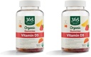 365 by Whole Foods Market, Organic Vitamin D3 Gummy, 160 Count (Pack of 2)