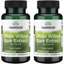 Swanson White Willow Bark Extract 500 mg, 60 Veg Capsules, 2 Pack | Maximum-Strength White Willow Bark Standardized to 25% Salicin to Promote Joint Support and Muscle Relief Without Irritation