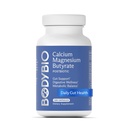 BodyBio Butyrate - Postbiotic for Gut Health, Digestive Support, Bloat, Gas & Constipation Relief, Leaky Gut Repair - Calcium, Magnesium + Butyric Acid Supplement for GI Wellness - 100 Capsules