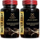 Natural Water Away Pills - Fast Acting Bloating Relief, water away pills, Citric Acid, Celery Seed, Tart Cherry, water diet pills, diuretic water pills, water pills water retention - 2 Bottles