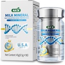 NAIK Growth Calcium Tablets Children and Adolescents Growth Calcium Tablets Calcium Tablets for Middle School Students, DHA Brain Supplement, Calcium Supplement, Patented Lysine Enhancement
