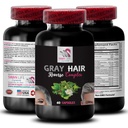 Plant Sterol Complex - GRAY HAIR REVERSE - lush hair, radiant sheen, hair sparkle, revitalizing formula, youthful tone, hair rejuvenator, hair brilliance, natural hair color 1 Bottle 60 Capsules