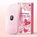 Portable Heating Pad Period Cramps: 2 Timer 6 Heat Levels 6 Vibration Modes Cordless Electric Heating Pad for Back Pain Relief Menstrual Heating Pad (Light Pink)