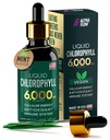 Alpha Flow Chlorophyll Liquid Drops 6000 mg - Premium Liquid Chlorophyll Supplement - All-in-One Antioxidant for Immune Boost, Energy Increase, Digestion Support & Fast Detox - Non-GMO, Vegan