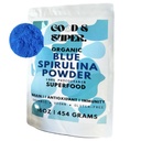 Organic Blue Spirulina Powder - Bulk 1 Pound Pack, 100% Phycocyanin, Pure Superfood from Blue Algae - for Natural Food Coloring, Smoothies & Protein Drinks, Vegan - Pure Water Extracted