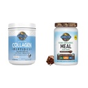 Garden of Life Grass Fed Hydrolyzed Collagen Protein Supplements Peptides Powder, 19.75 Oz & Tasty Organic Chocolate Meal Replacement Shake Vegan 20g