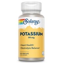 SOLARAY Potassium Supplement Capsules - 99 mg, Electrolyte Balance Formula for Women & Men, Potassium Supplement for Electrolytes, Heart Health Support, Lab Verified - 100 Vegetable Capsules