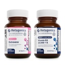 Metagenics Menopause Duo: HerWellness Estrovera - All-Natural, Hormone-Free Menopause Support Supplement - 30 Tablets & Vitamin D3 10,000 + K - for Bone & Heart Health - 60 Softgels