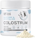 Colostrum Supplement Powder for Humans - Organic Bovine Colostrum Supplement for Gut Health, Hair Growth, Immune Support - Unflavored (73 Servings)