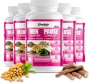 GreeNatr Herbal Menopause Support Complex for Hot Flashes, Night Sweats & Mood Swings Relief. Promotes Balanced Hormone Levels - Black Cohosh, Dong Quai, Licorice Root & Kelp Leaves (6 Bottles)