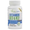 Vitalité Now! Best Vitamin D3 2000 IU + K2 - Optimized Absorption in Best Form MK7 for Lung Health, Strong Bones & Healthy Heart - All Natural - Cherry Flavor - 90 Chewable Tablets - 3 Month Supply!