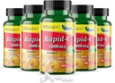 America Medic & Science Rapid-C 1000mg Vitamin C Supplement (5 Pack of 100 Tablets) Energy Booster, Daily Immune System Support, Antioxidant | Vegan, Non-GMO Coated Ascorbic Acid for Adult Men & Women
